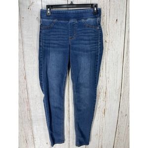 Old Navy Rockstar Jeans Women 4 Blue Pull On Dark Wash Denim Skinny Mid Rise